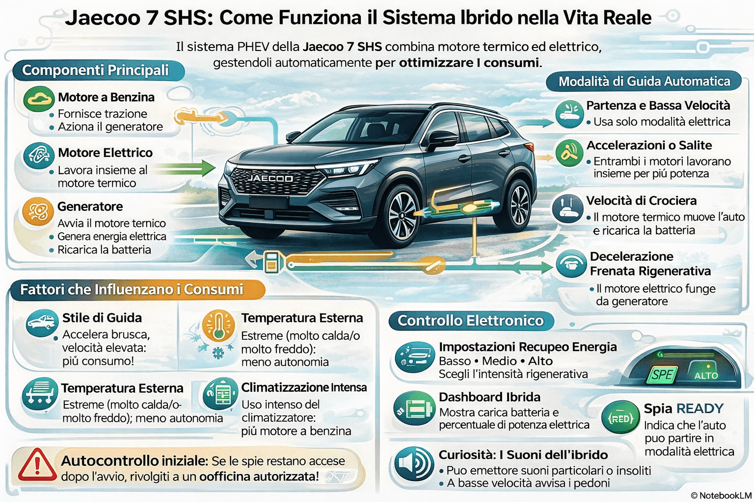 Jaecoo J7 SHS sistema ibrido plug-in