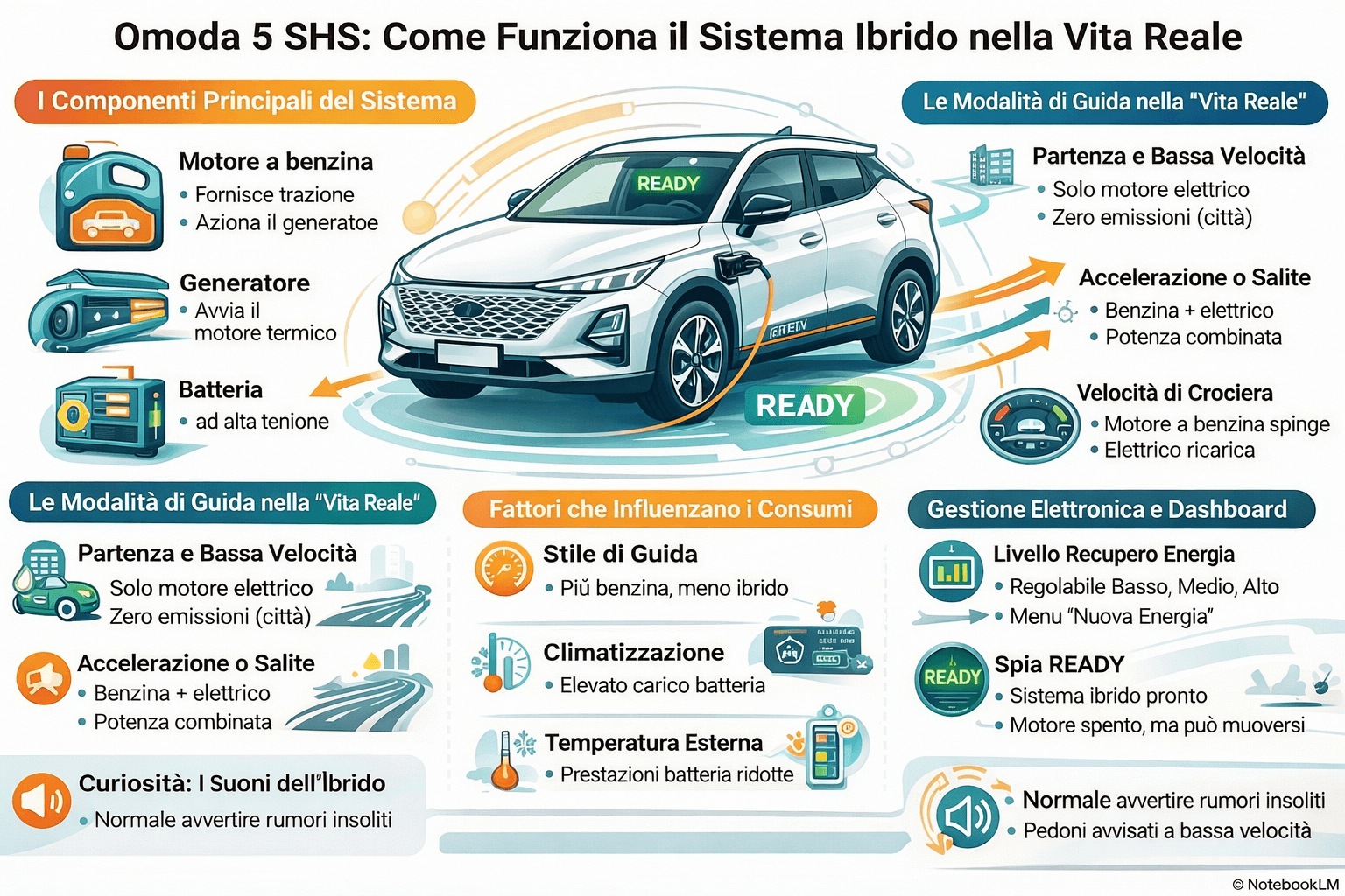 Omoda 5 SHS sistema ibrido HEV